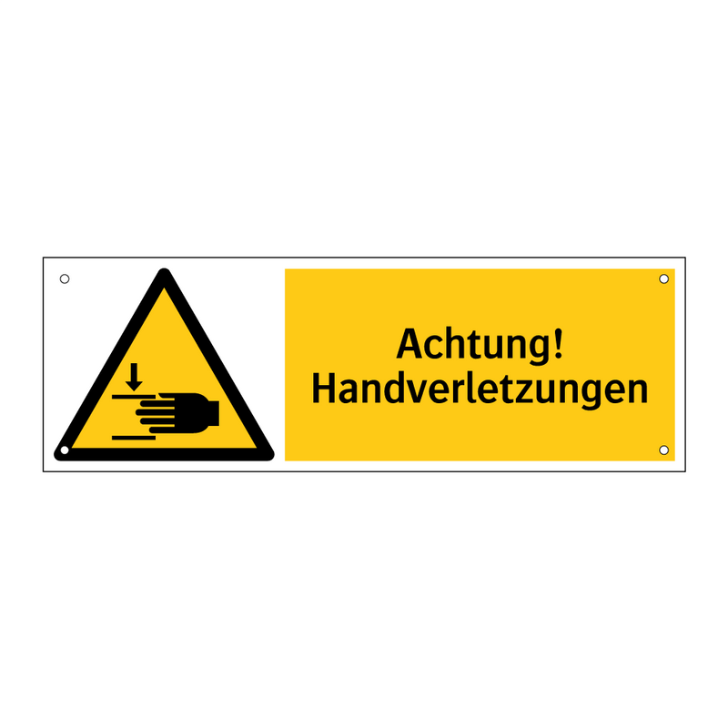 Achtung! Handverletzungen