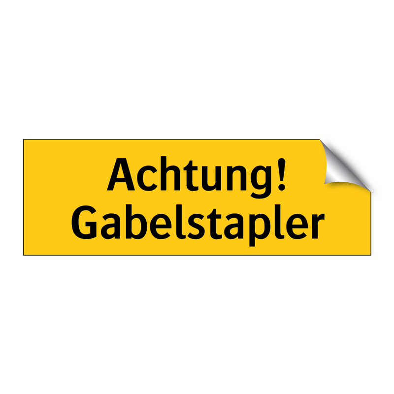 Achtung! Gabelstapler