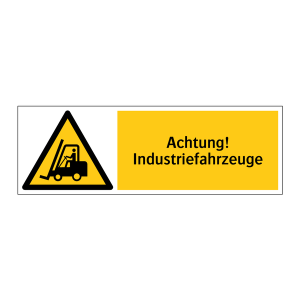 Achtung! Industriefahrzeuge