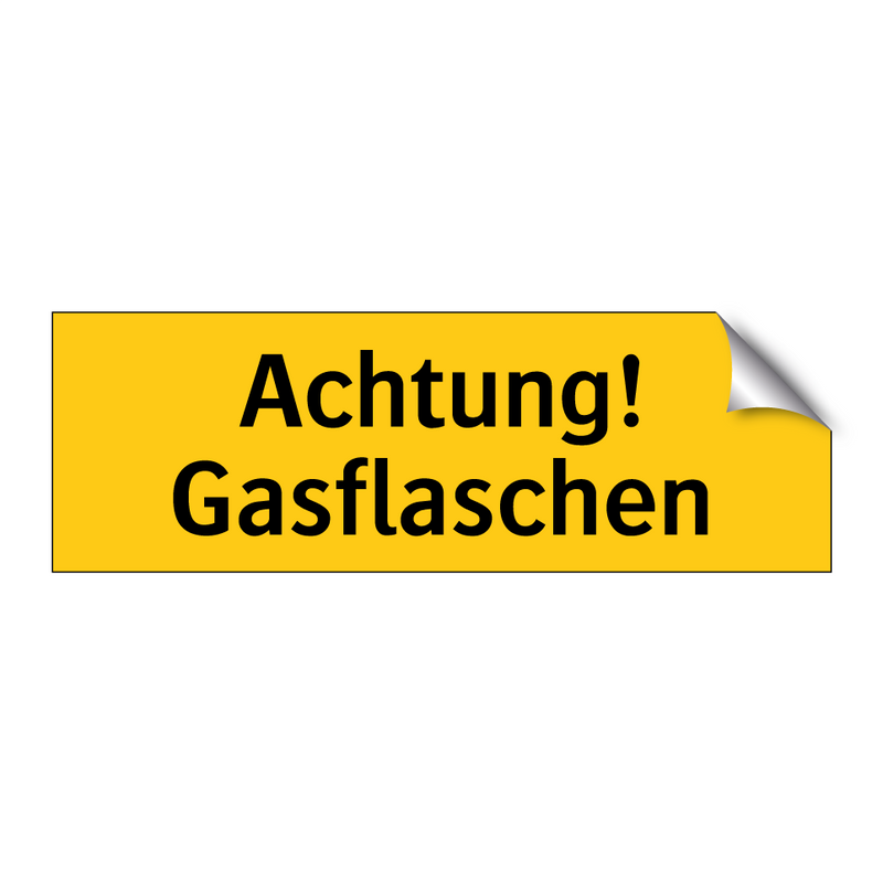 Achtung! Gasflaschen