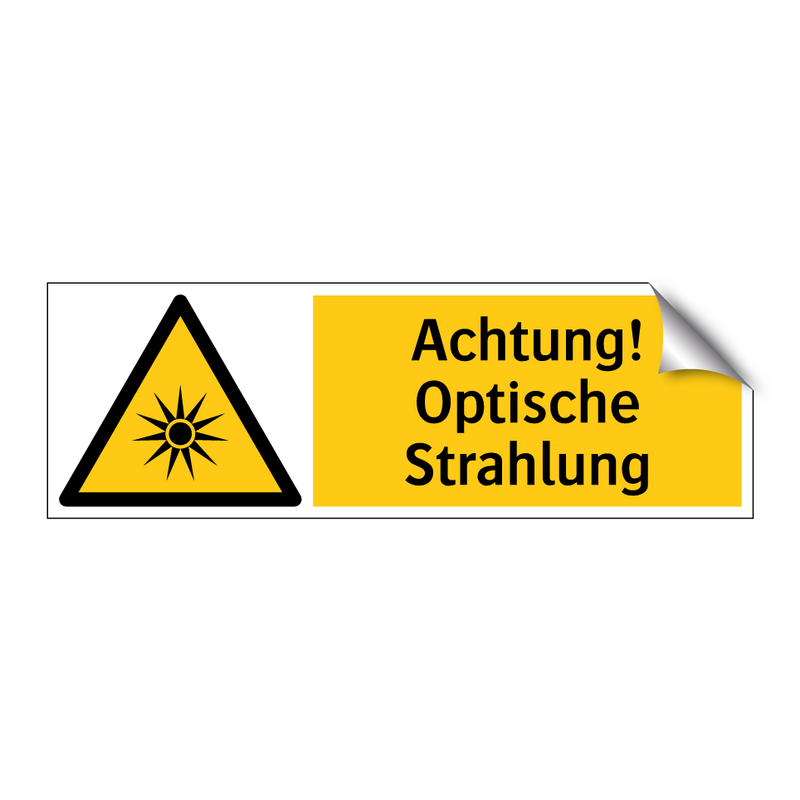 Achtung! Optische Strahlung