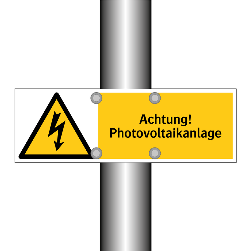 Achtung! Photovoltaikanlage