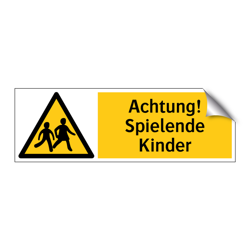 Achtung! Spielende Kinder