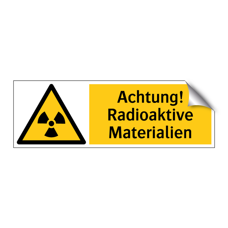 Achtung! Radioaktive Materialien