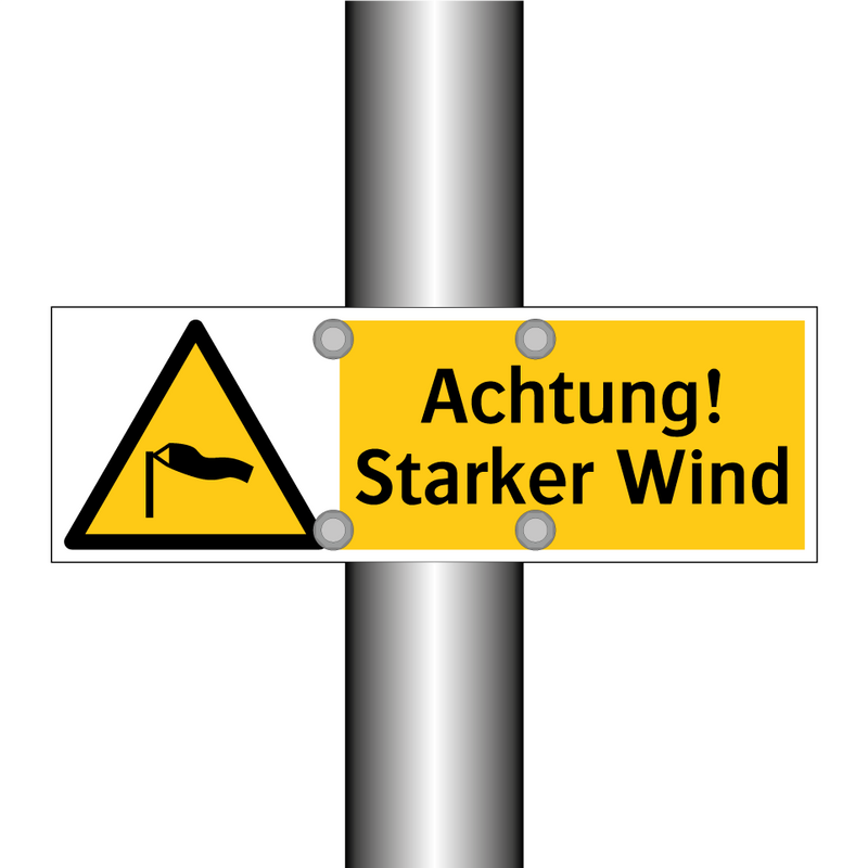 Achtung! Starker Wind