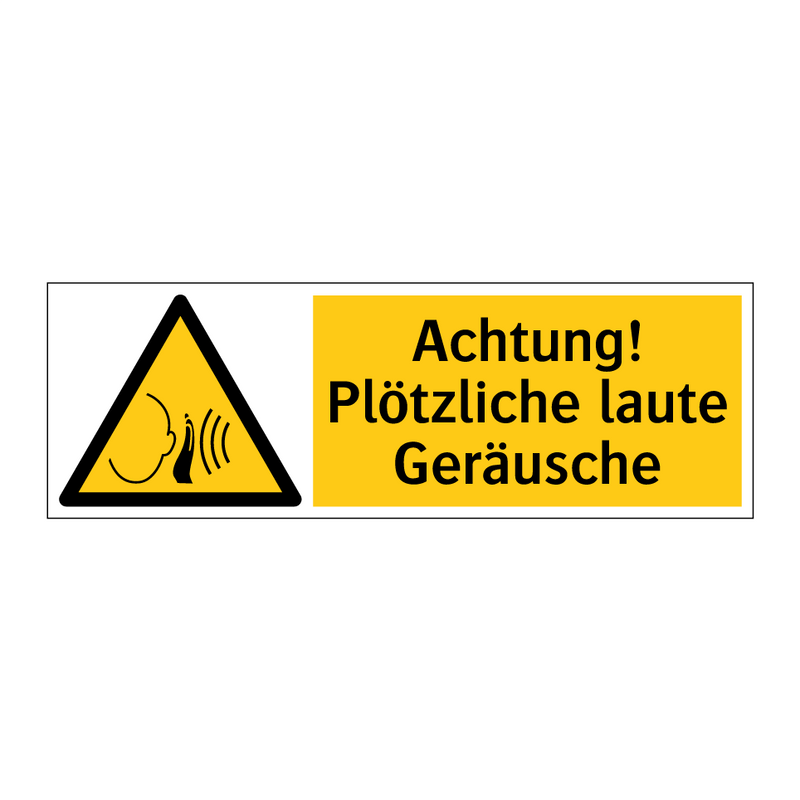 Achtung! Plötzliche laute Geräusche