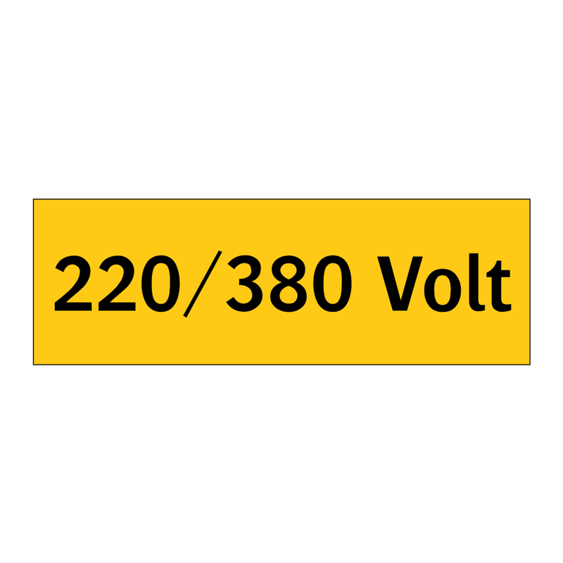 220/380 Volt