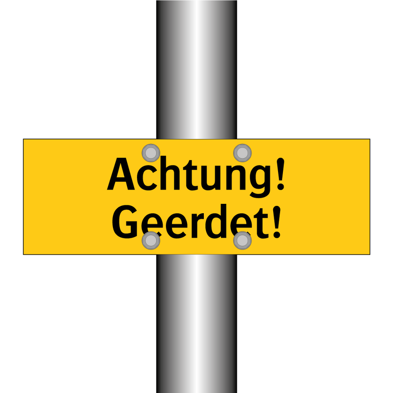 Achtung! Geerdet!