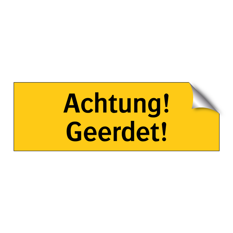 Achtung! Geerdet!