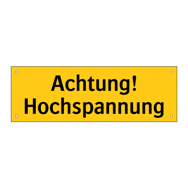 Achtung! Hochspannung