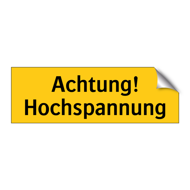 Achtung! Hochspannung