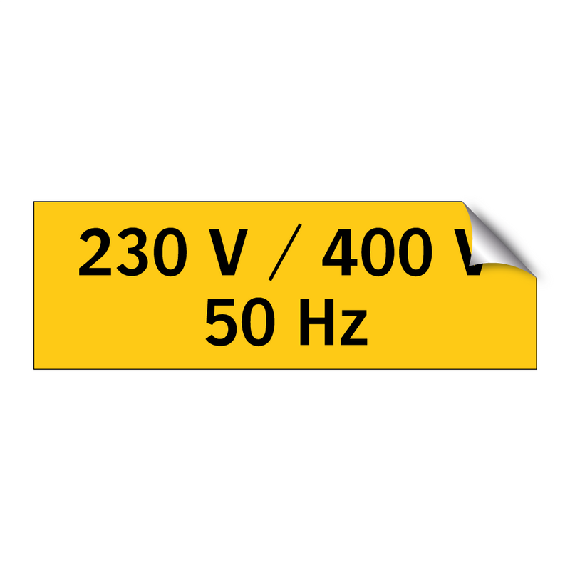 230 V / 400 V 50 Hz