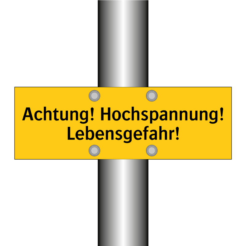 Achtung! Hochspannung! Lebensgefahr!