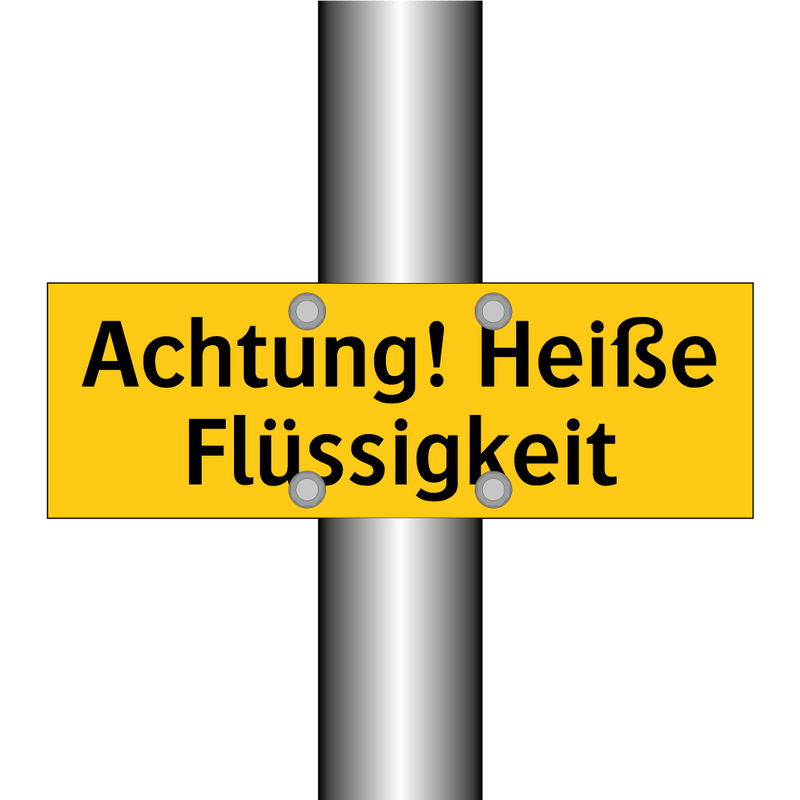 Achtung! Heiße Flüssigkeit