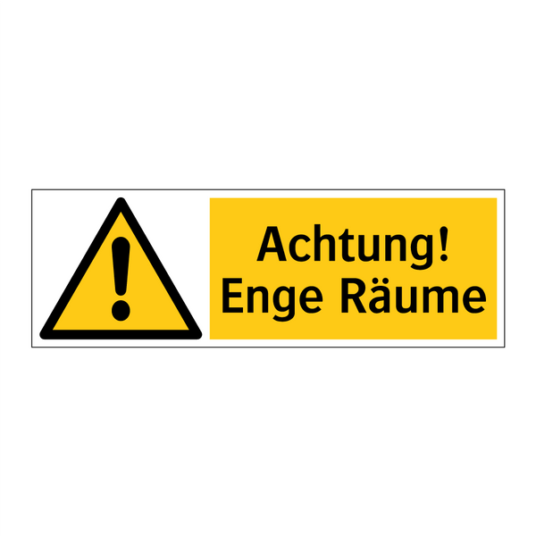 Achtung! Enge Räume