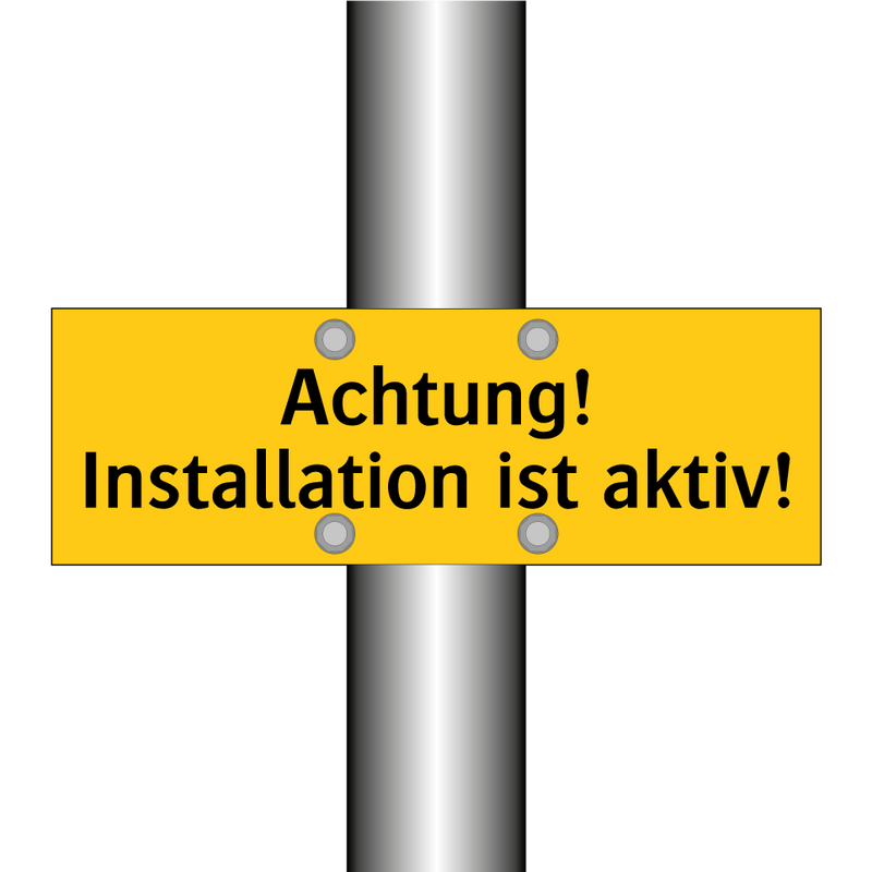 Achtung! Installation ist aktiv!