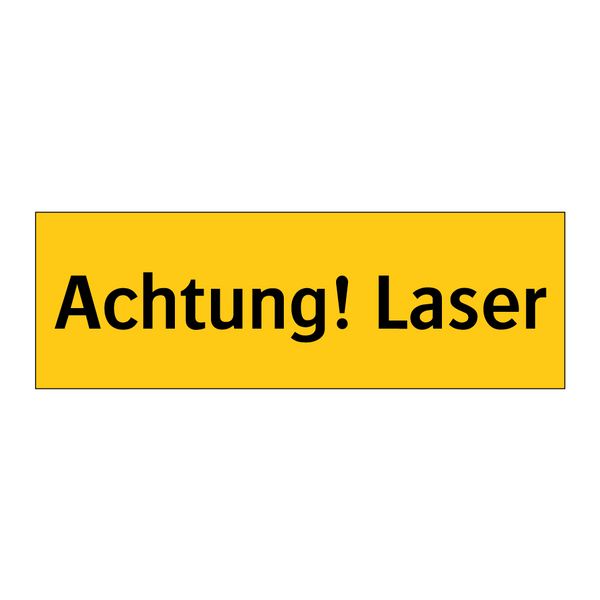 Achtung! Laser