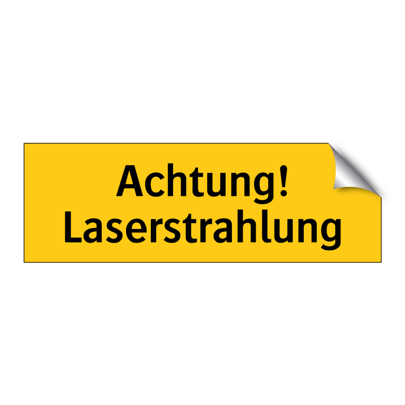 Achtung! Laserstrahlung