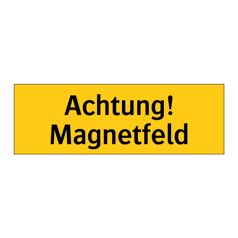 Achtung! Magnetfeld