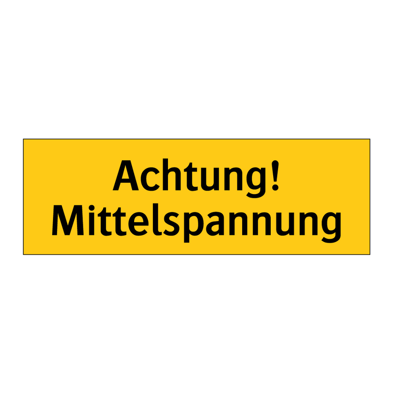 Achtung! Mittelspannung