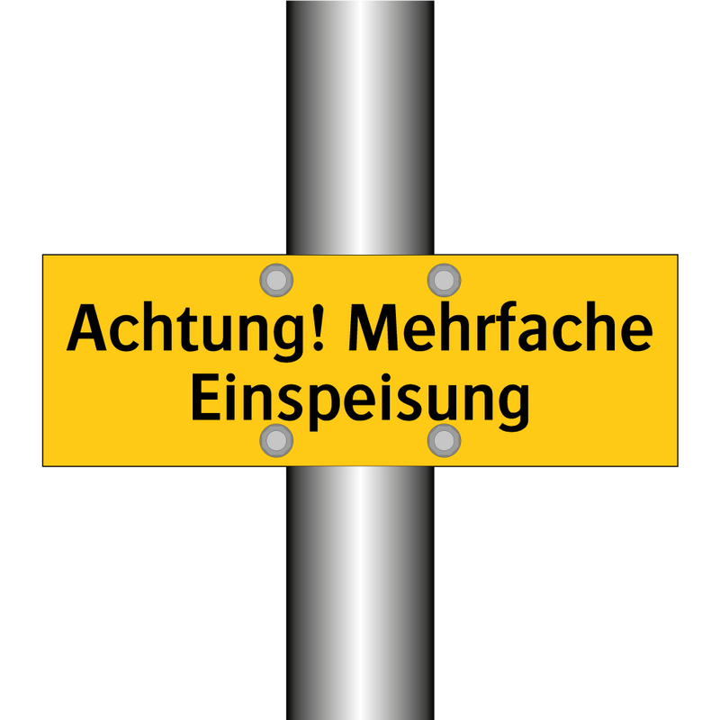 Achtung! Mehrfache Einspeisung