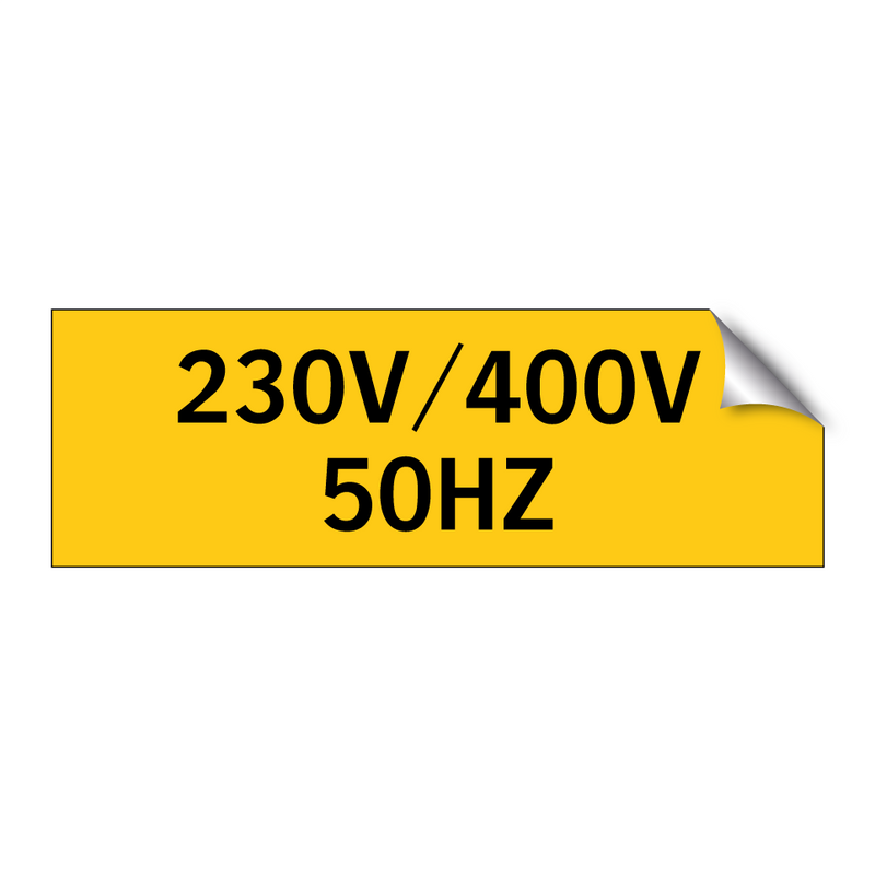 230V/400V 50HZ