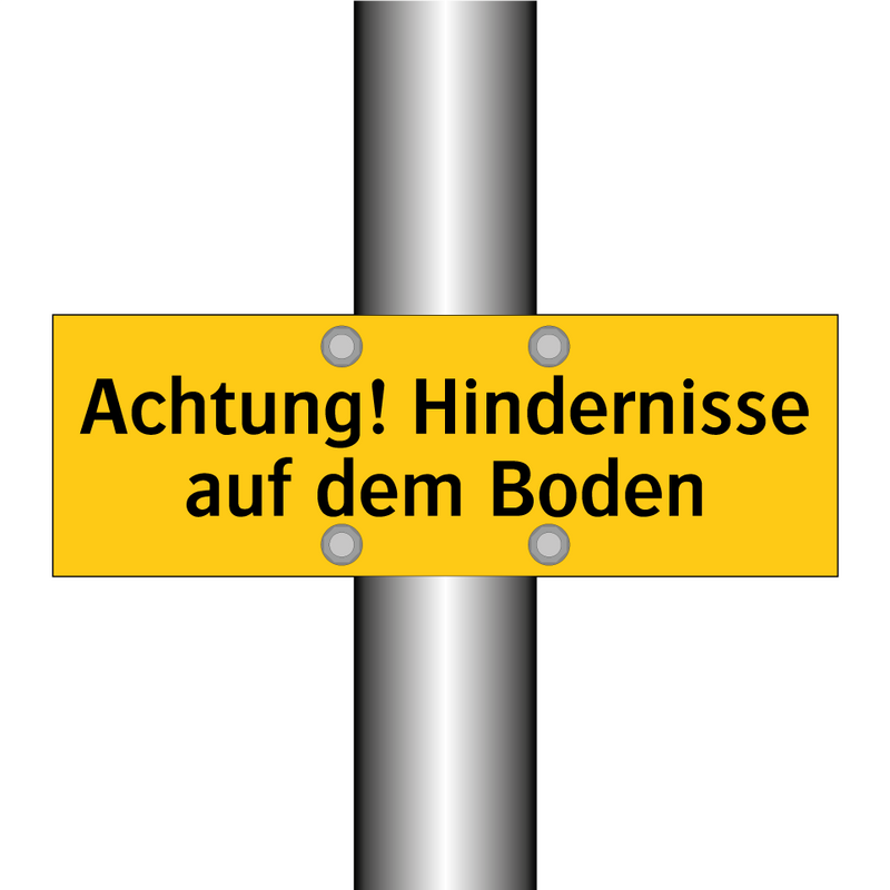 Achtung! Hindernisse auf dem Boden