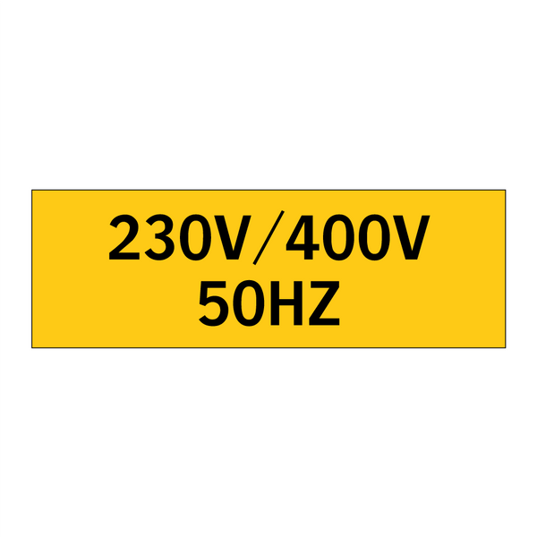 230V/400V 50HZ