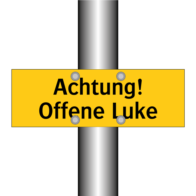 Achtung! Offene Luke