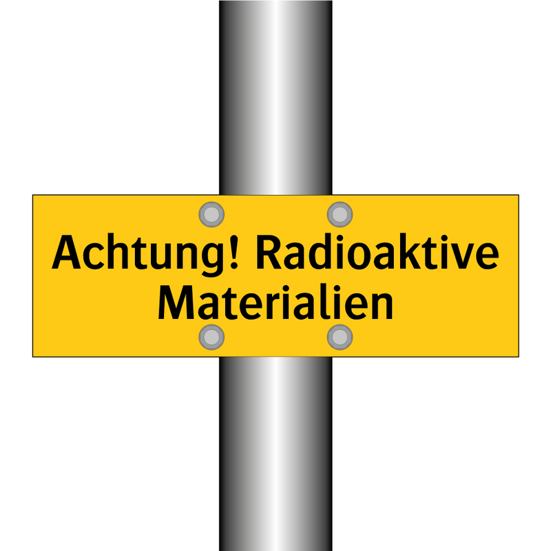 Achtung! Radioaktive Materialien