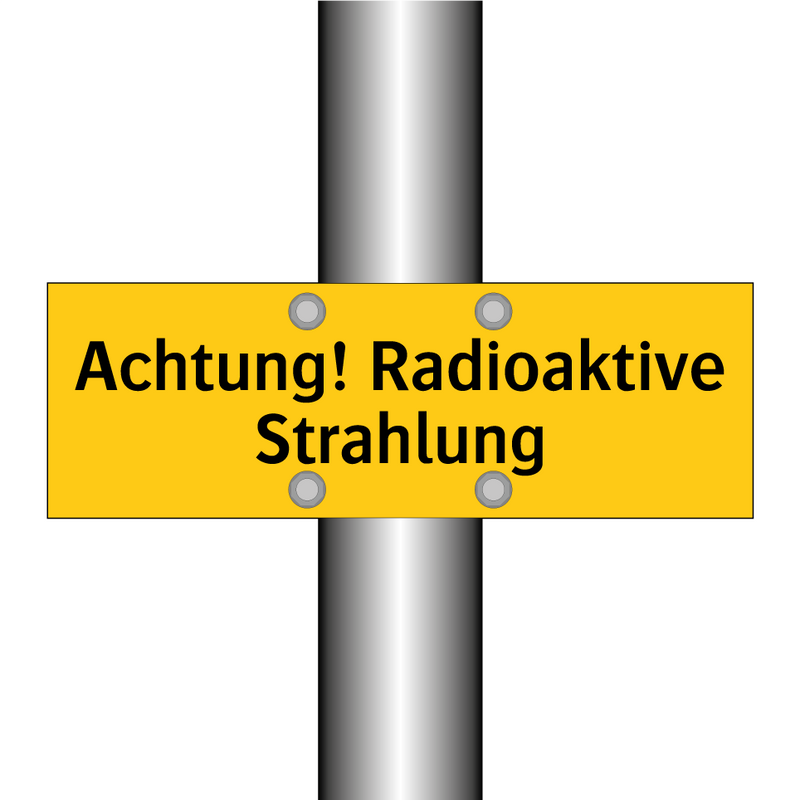 Achtung! Radioaktive Strahlung