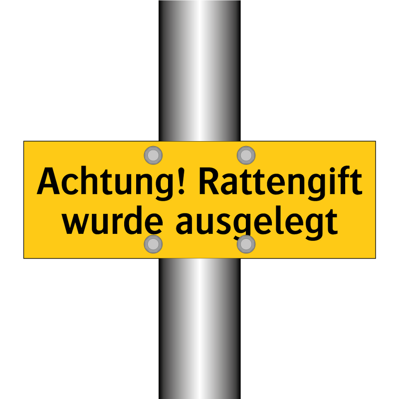 Achtung! Rattengift wurde ausgelegt