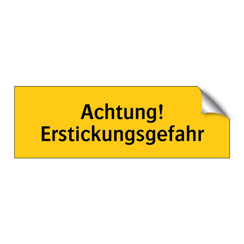 Achtung! Erstickungsgefahr