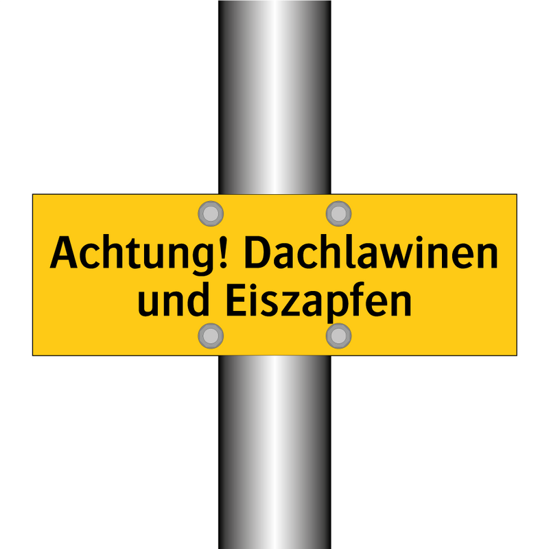 Achtung! Dachlawinen und Eiszapfen