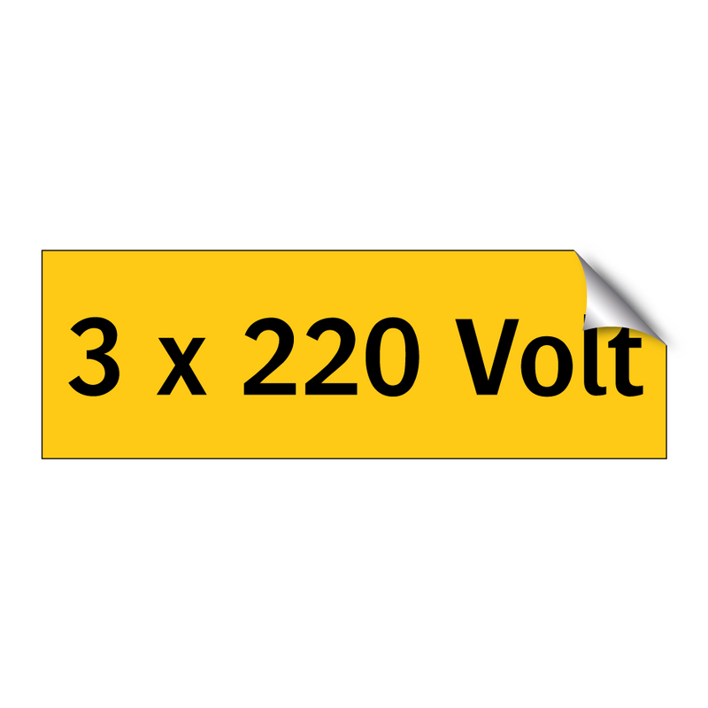 3 x 220 Volt