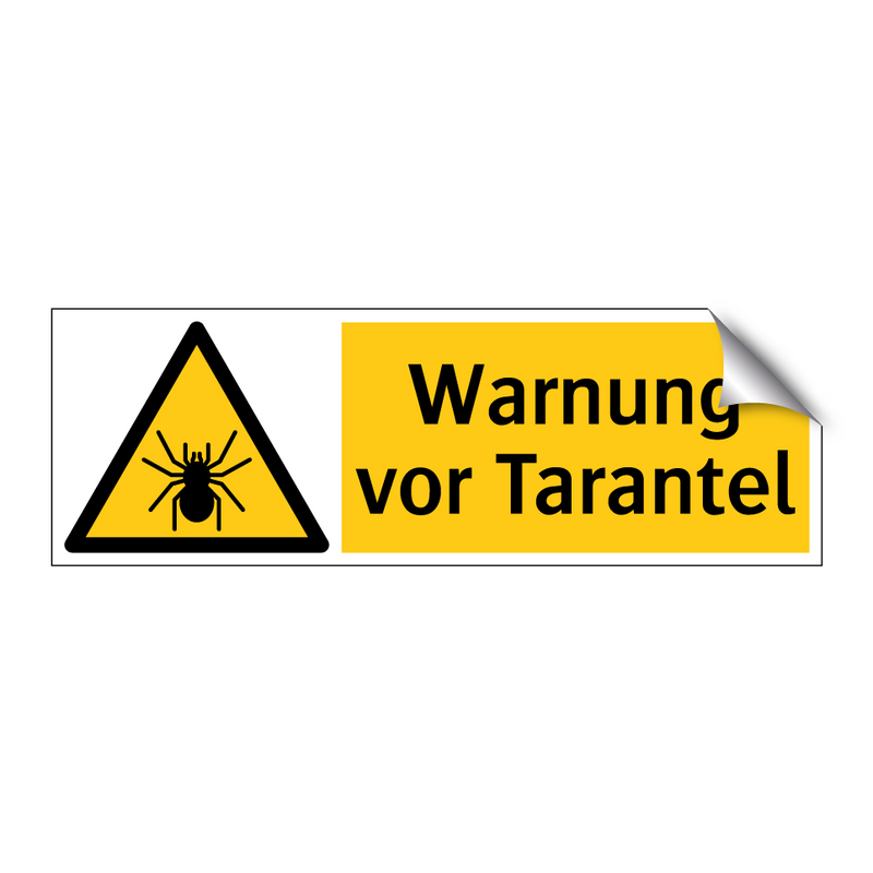 Warnung vor Tarantel