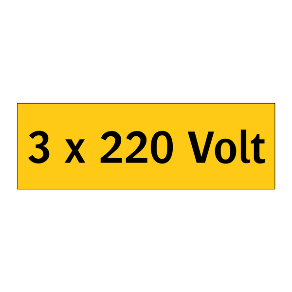 3 x 220 Volt