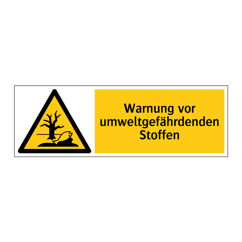 Warnung vor umweltgefährdenden Stoffen