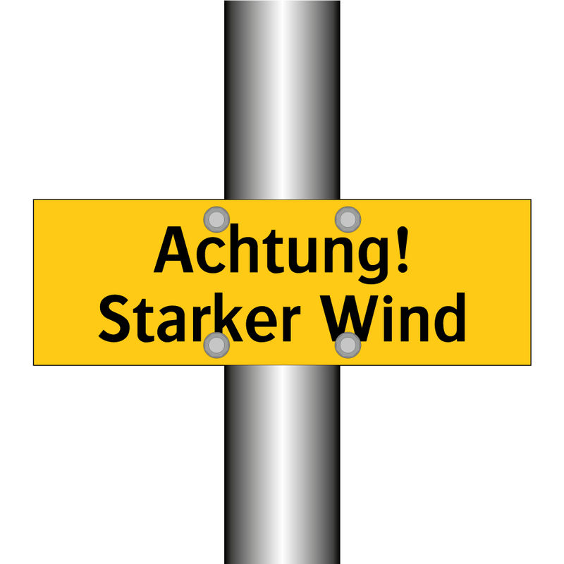 Achtung! Starker Wind