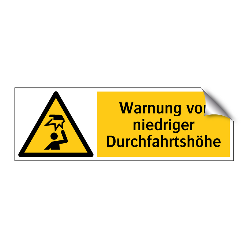 Warnung vor niedriger Durchfahrtshöhe