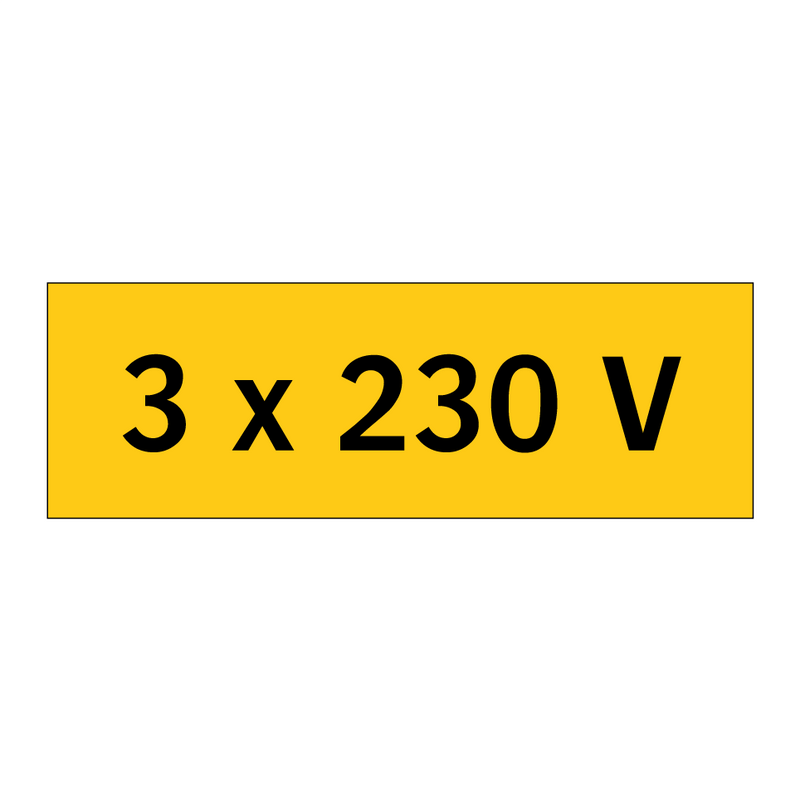 3 x 230 V