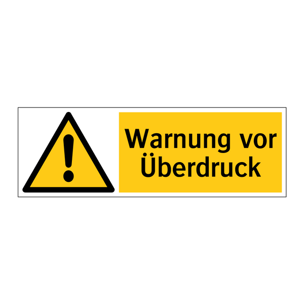 Warnung vor Überdruck