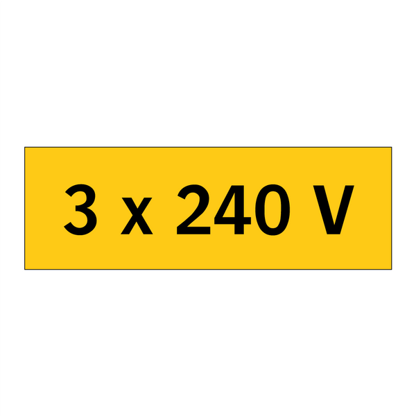 3 x 240 V