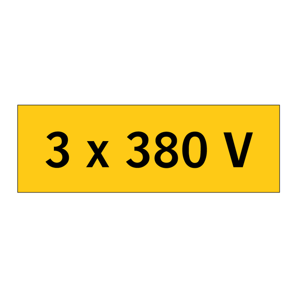 3 x 380 V