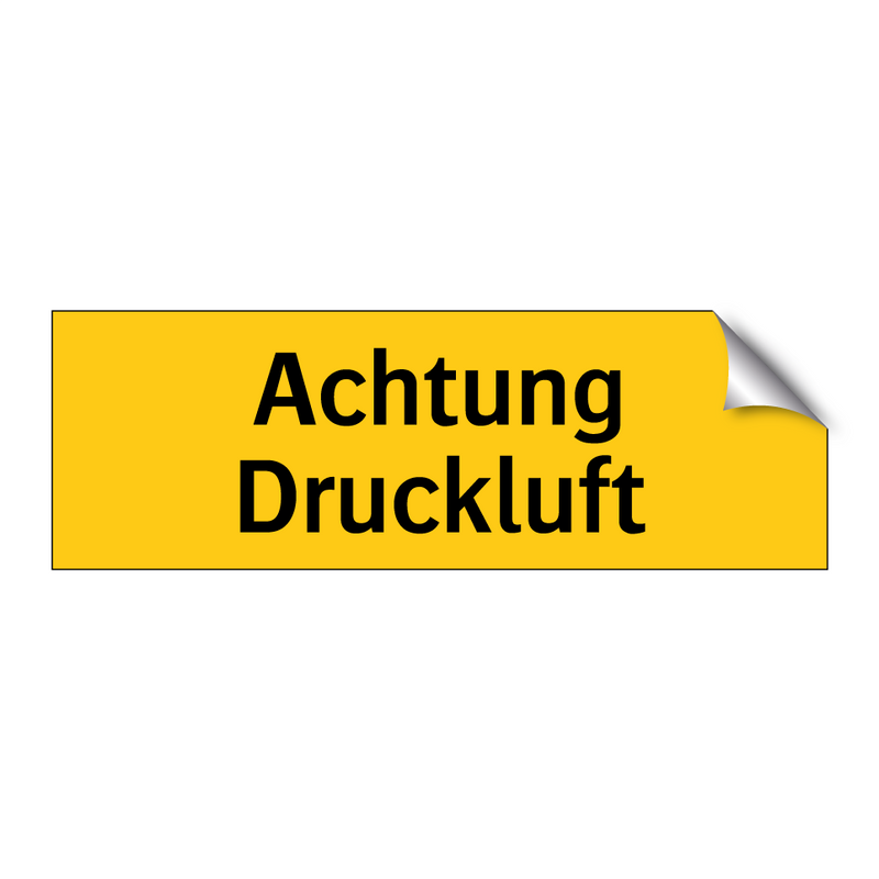 Achtung Druckluft