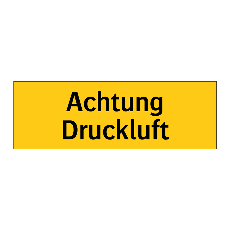 Achtung Druckluft