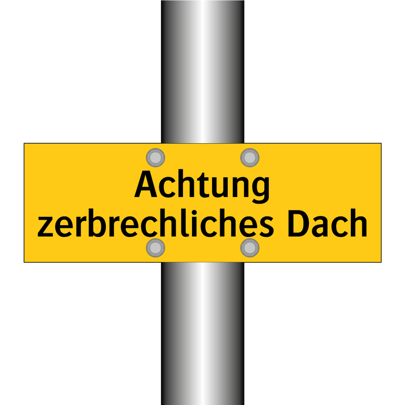 Achtung zerbrechliches Dach