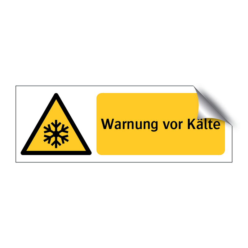 Warnung vor Kälte & Warnung vor Kälte & Warnung vor Kälte